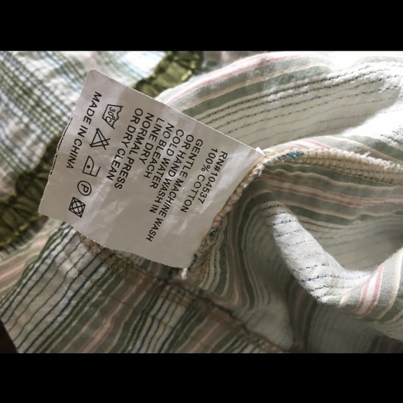 Burning Torch | Anthropology Striped Cotton Dress - Picture 8 of 8